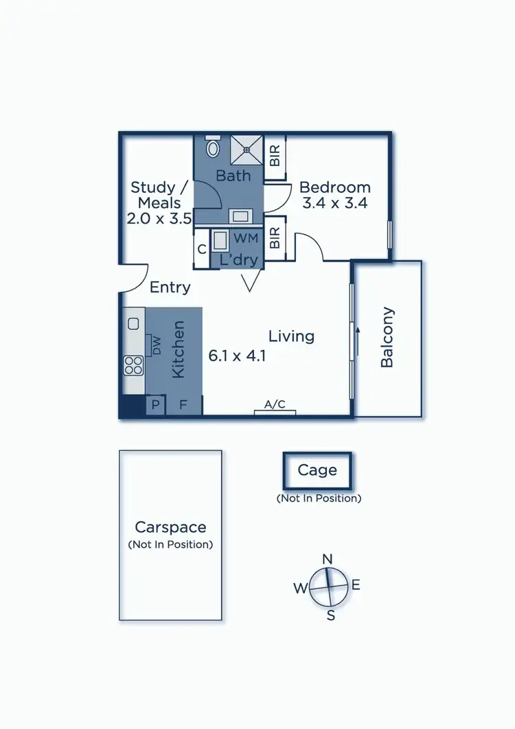 Floorplan of Homely apartment listing, 209/17-21 Queen Street, Blackburn VIC 3130