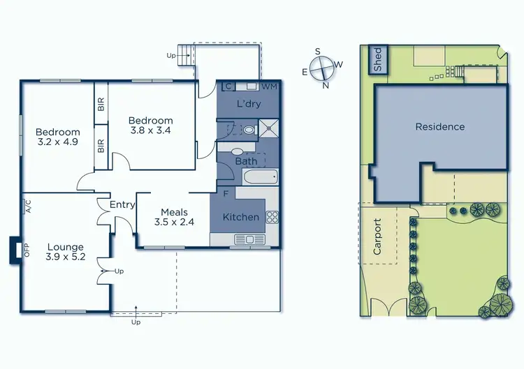 Floorplan of Homely unit listing, 1/2 Hurter Street, Blackburn South VIC 3130