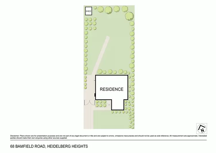 Floorplan of Homely house listing, 68 Bamfield Road, Heidelberg Heights VIC 3081