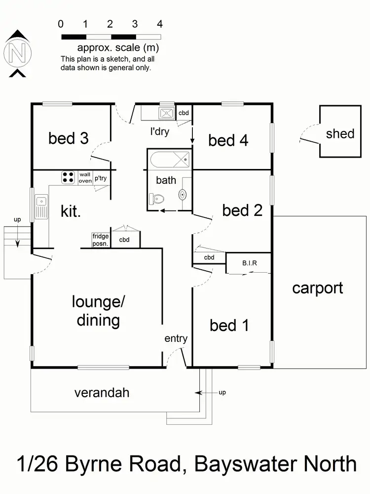 Floorplan of Homely house listing, 1/26 Byrne Road, Bayswater North VIC 3153