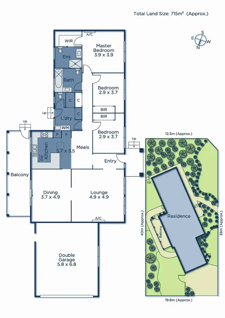 Floorplan of Homely house listing, 1 Tangermere Place, Lilydale VIC 3140