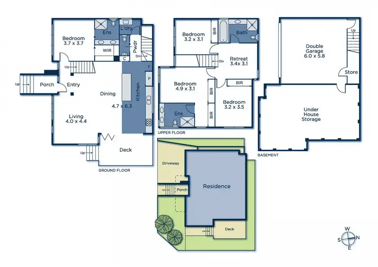 Floorplan of Homely townhouse listing, 11 Alder Street, Burwood VIC 3125