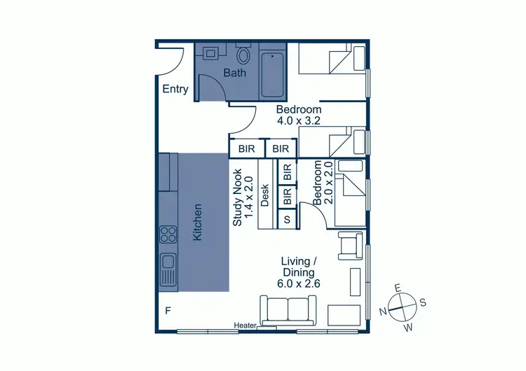 Floorplan of Homely apartment listing, 38/16-18 Poplar Street, Box Hill VIC 3128