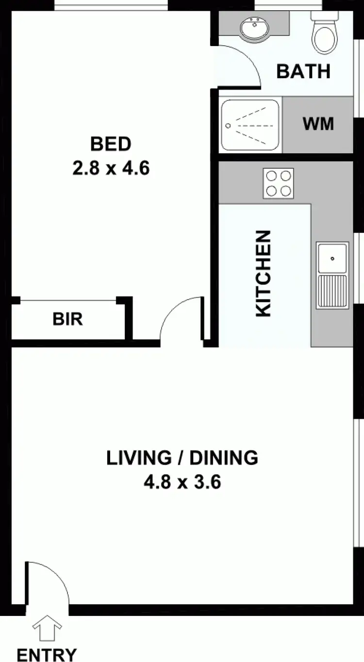 Floorplan of Homely apartment listing, 12/42 Nicholson Street, Abbotsford VIC 3067