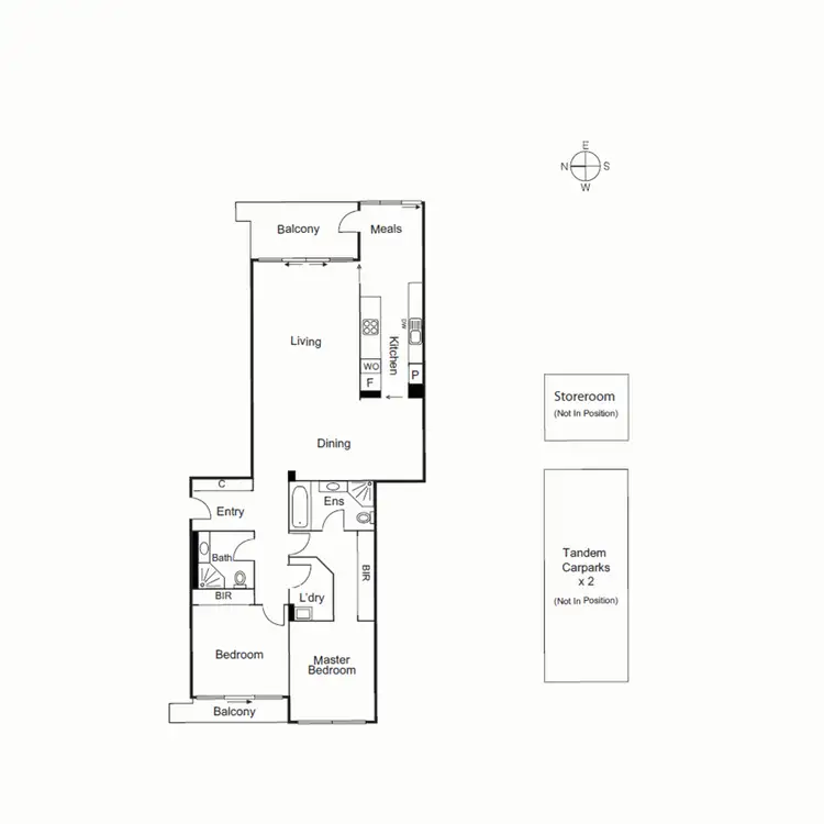 Floorplan of Homely apartment listing, 203/469 St Kilda Road, Melbourne VIC 3004