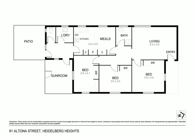 Floorplan of Homely house listing, 81 Altona Street, Heidelberg Heights VIC 3081