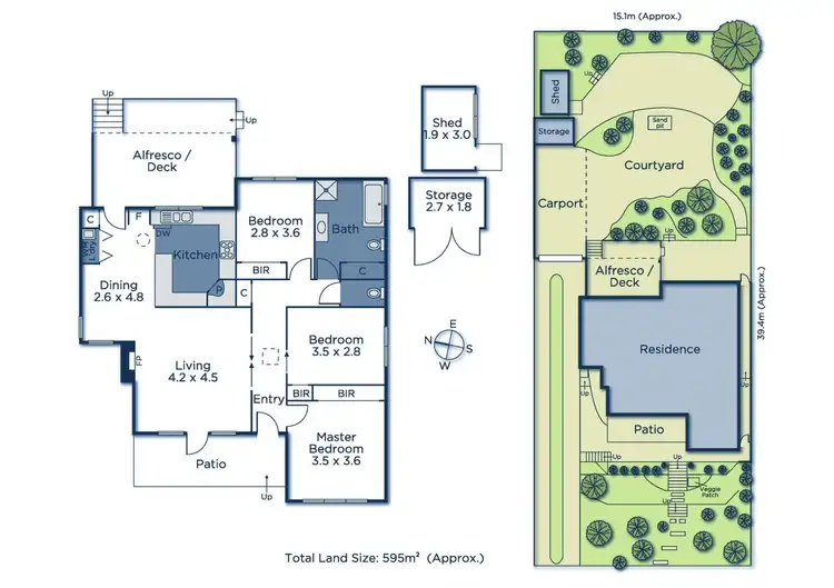 Floorplan of Homely house listing, 15 Dalmor Avenue, Mitcham VIC 3132