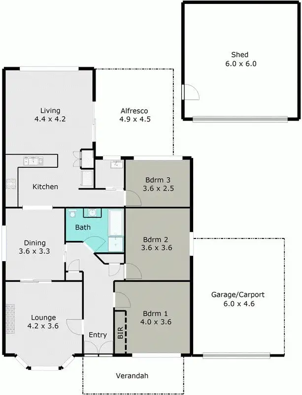 Floorplan of Homely house listing, 102 Cooke Street, Ballarat VIC 3350