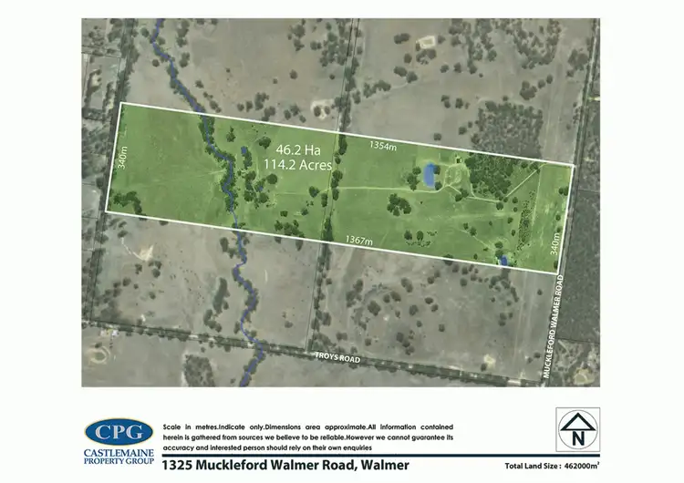 Floorplan of Homely rural property listing, 1325 Muckleford-Walmer Road, Walmer VIC 3463