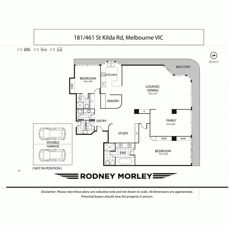 Floorplan of Homely apartment listing, 181/461 St Kilda Road, Melbourne VIC 3004