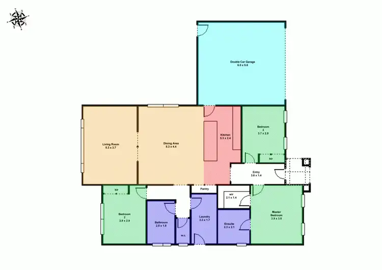 Floorplan of Homely house listing, 8 Rindle Close, Delacombe VIC 3356