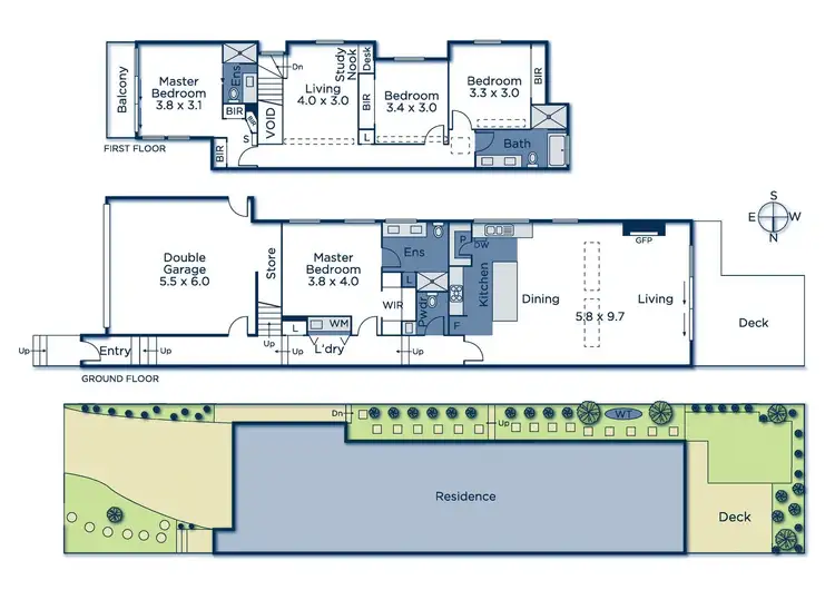 Floorplan of Homely townhouse listing, 139 Dorking Road, Box Hill North VIC 3129