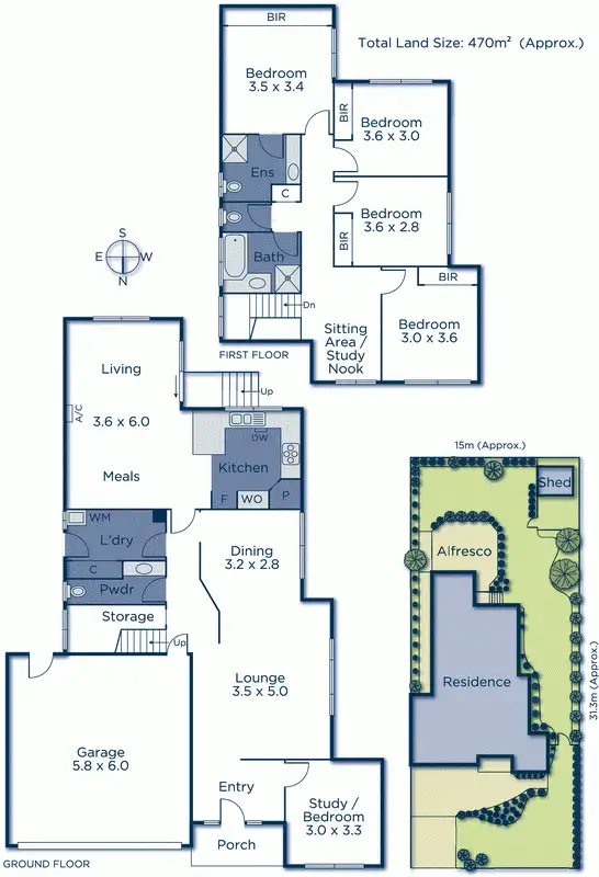 Floorplan of Homely house listing, 12 Patrick Court, Mitcham VIC 3132