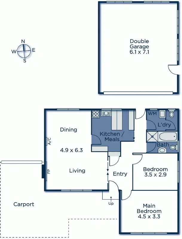 Floorplan of Homely house listing, 43 Parkmore Road, Forest Hill VIC 3131