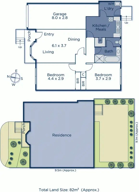 Floorplan of Homely unit listing, 2/17 Percy Street, Mitcham VIC 3132