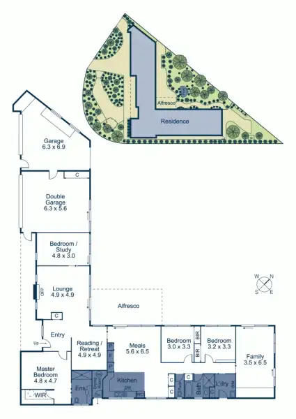 Floorplan of Homely house listing, 1 Trove Park Drive, Vermont VIC 3133