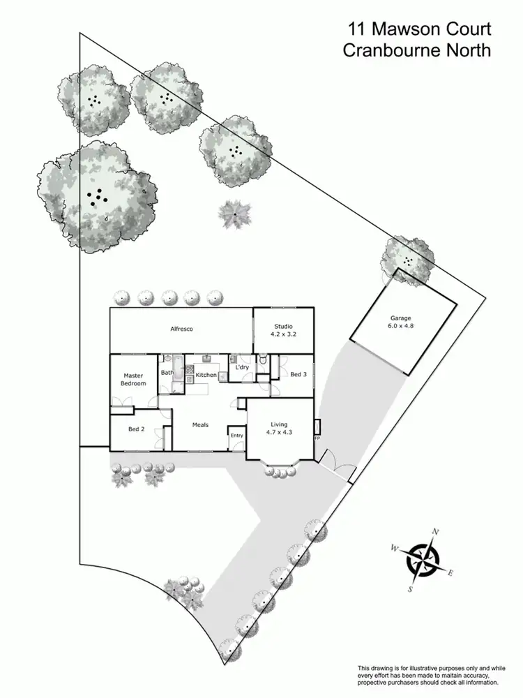 Floorplan of Homely house listing, 11 Mawson Court, Cranbourne North VIC 3977