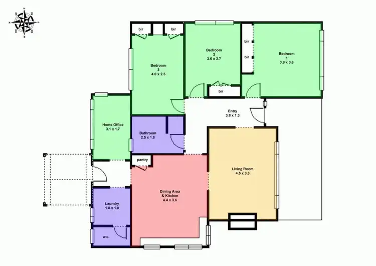 Floorplan of Homely house listing, 44 Cambridge Street, Wendouree VIC 3355