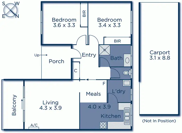 Floorplan of Homely unit listing, 4/51-53 Bank Street, Box Hill VIC 3128