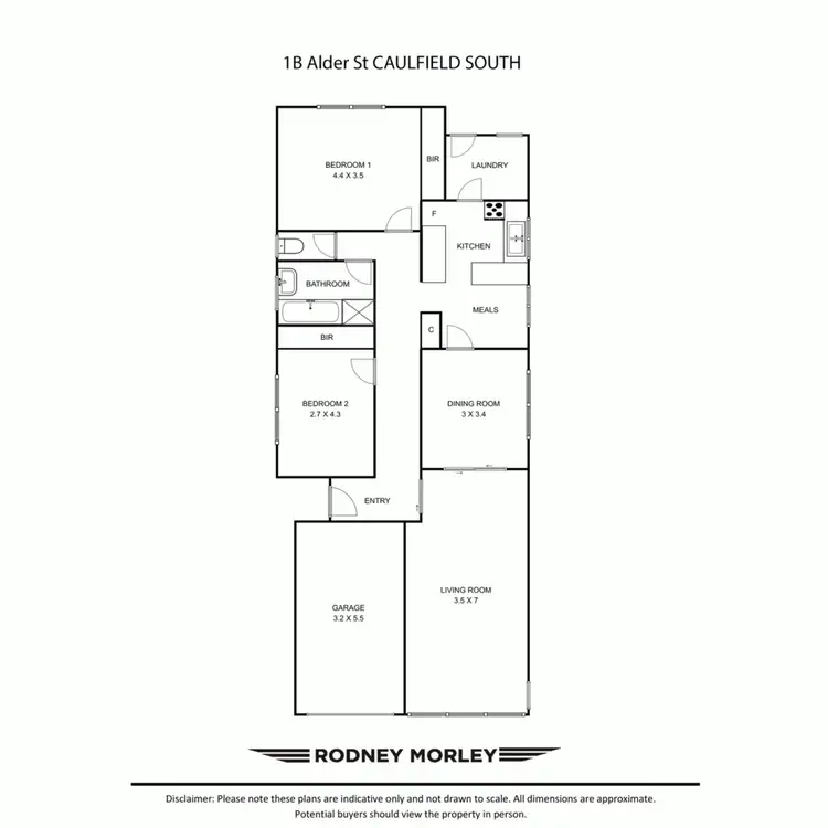 Floorplan of Homely house listing, 1B Alder Street, Caulfield South VIC 3162