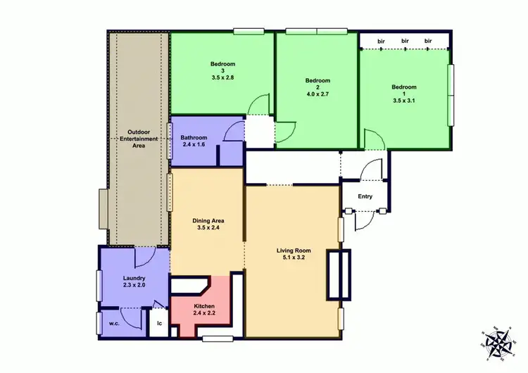 Floorplan of Homely house listing, 13 Banksia Road, Wendouree VIC 3355