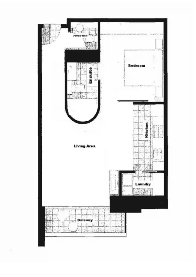 Floorplan of Homely apartment listing, 4403/7 Riverside Quay, Southbank VIC 3006