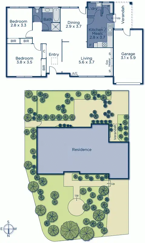 Floorplan of Homely unit listing, 4/5 Longland Road, Mitcham VIC 3132