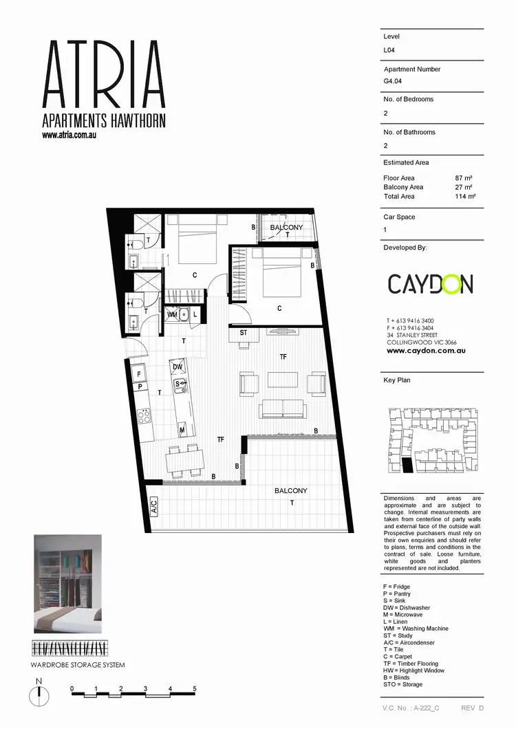 Floorplan of Homely apartment listing, 404/2 Golding Street, Hawthorn VIC 3122