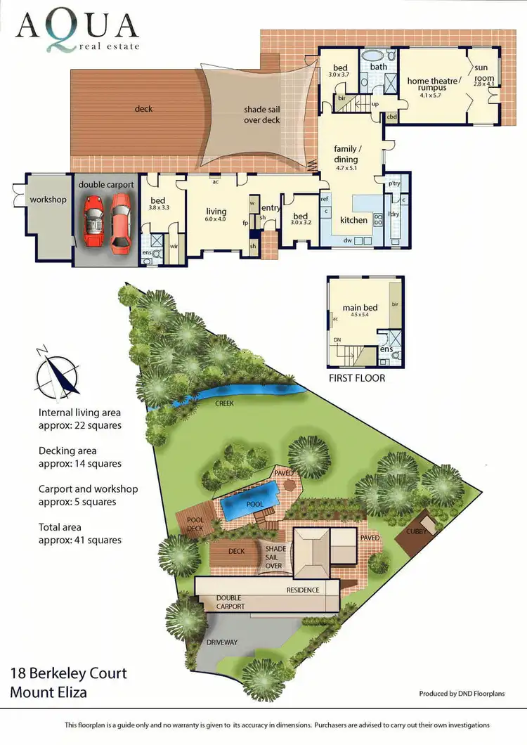 Floorplan of Homely house listing, 18 Berkeley Court, Mount Eliza VIC 3930