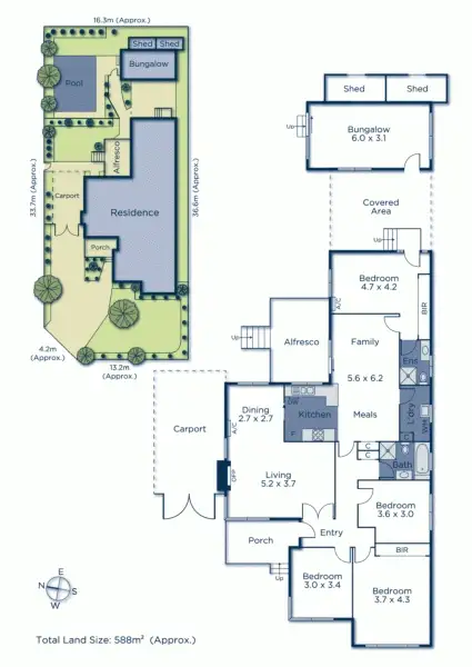Floorplan of Homely house listing, 13 Crest Grove, Nunawading VIC 3131