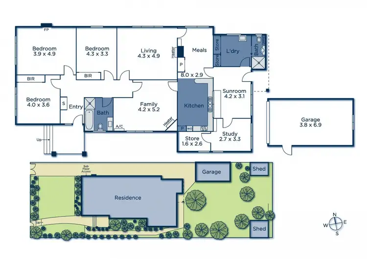 Floorplan of Homely house listing, 15 Compton Street, Canterbury VIC 3126