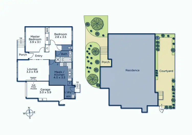 Floorplan of Homely unit listing, 2/9 Goulburn Street, Box Hill North VIC 3129