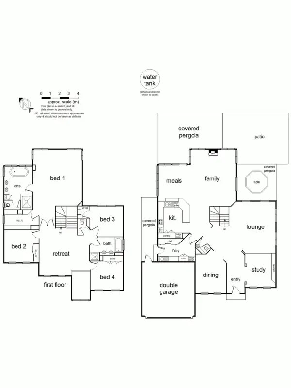Floorplan of Homely house listing, 14 Hannora Crescent, Croydon VIC 3136