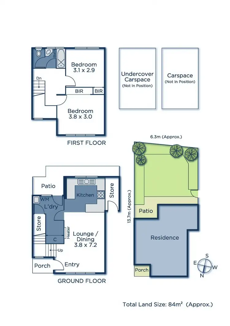 Floorplan of Homely townhouse listing, 2/6-10 Creek Road, Mitcham VIC 3132
