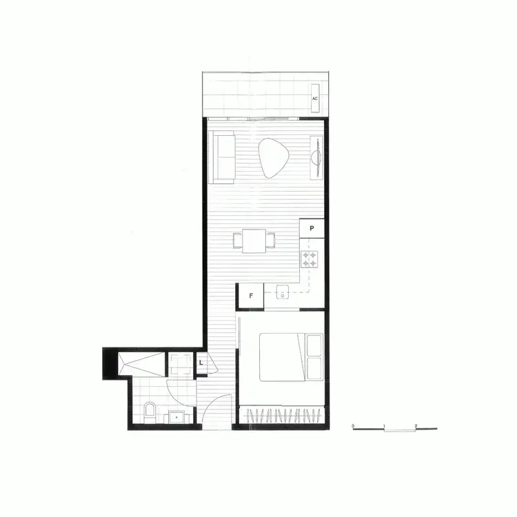 Floorplan of Homely apartment listing, 331/70 Nott Street, Port Melbourne VIC 3207