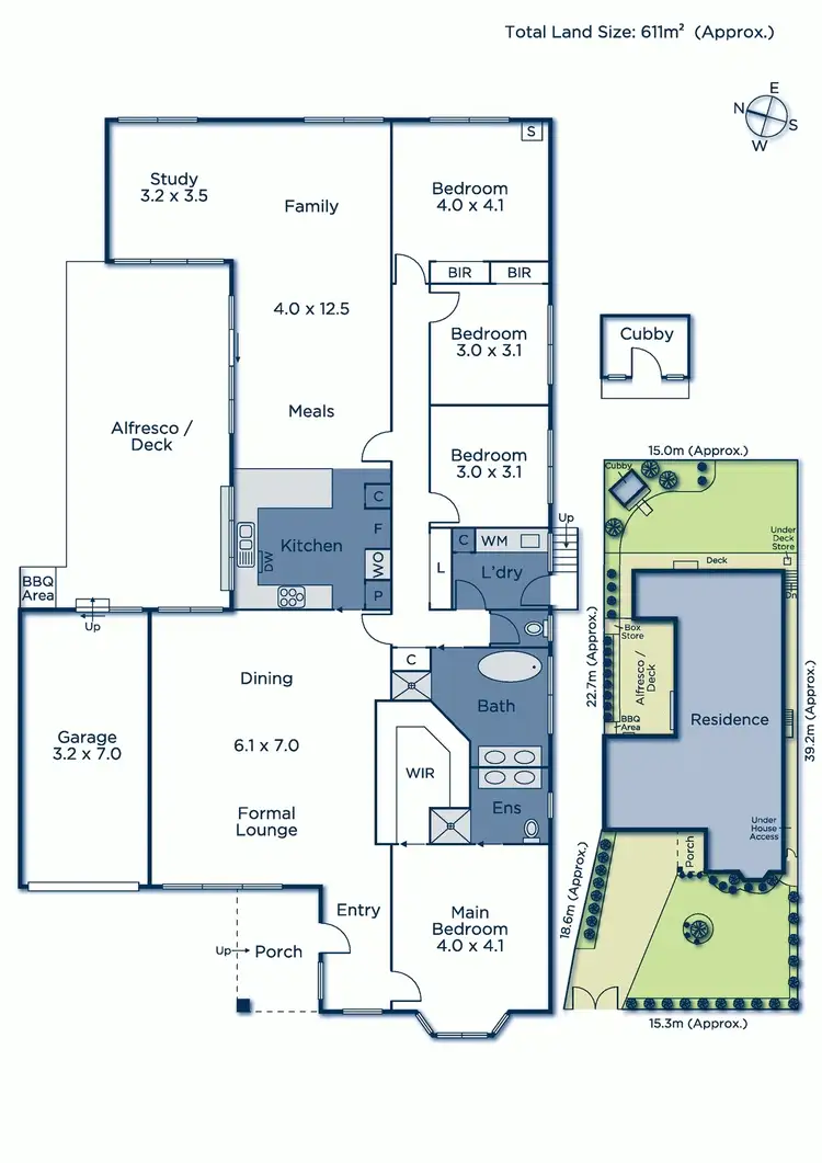 Floorplan of Homely house listing, 1 Dalmor Avenue, Mitcham VIC 3132