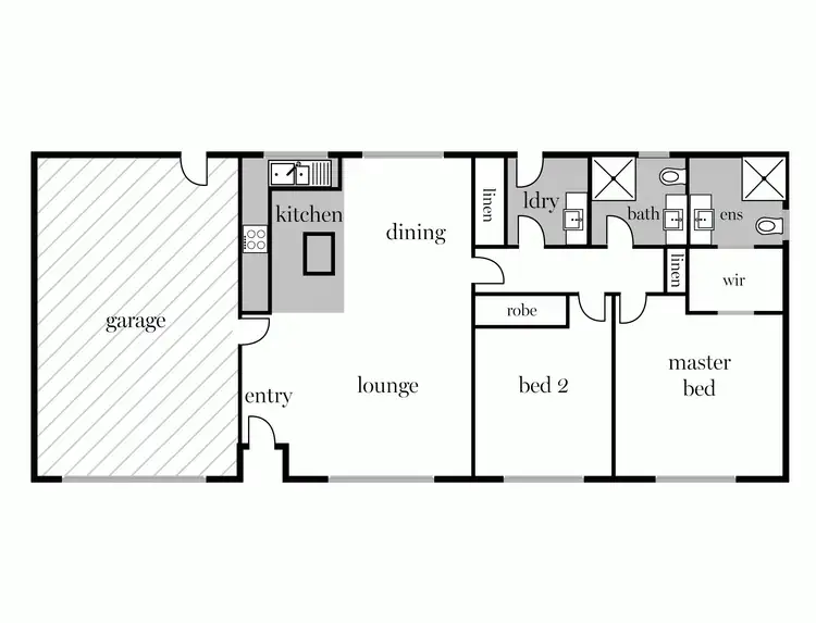 Floorplan of Homely townhouse listing, 3/5 Whitehorse Road, Mount Clear VIC 3350