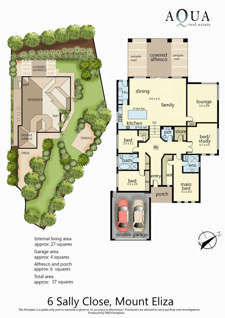 Floorplan of Homely house listing, 6 Sally Close, Mount Eliza VIC 3930