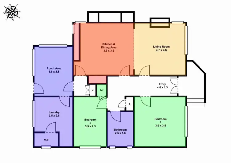 Floorplan of Homely house listing, 109 Little Dodds Street, Golden Point VIC 3350