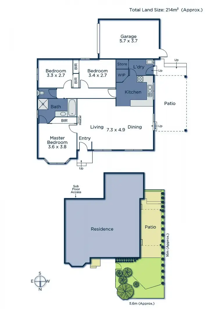 Floorplan of Homely townhouse listing, 1/10 Chippewa Avenue, Donvale VIC 3111