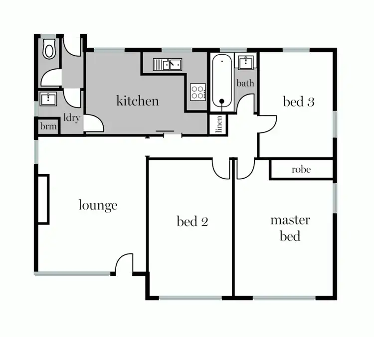 Floorplan of Homely house listing, 6 Clematis Avenue, Wendouree VIC 3355