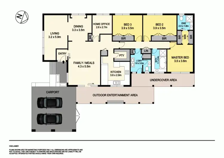 Floorplan of Homely house listing, 14-16 Langstaffe Drive, Wendouree VIC 3355