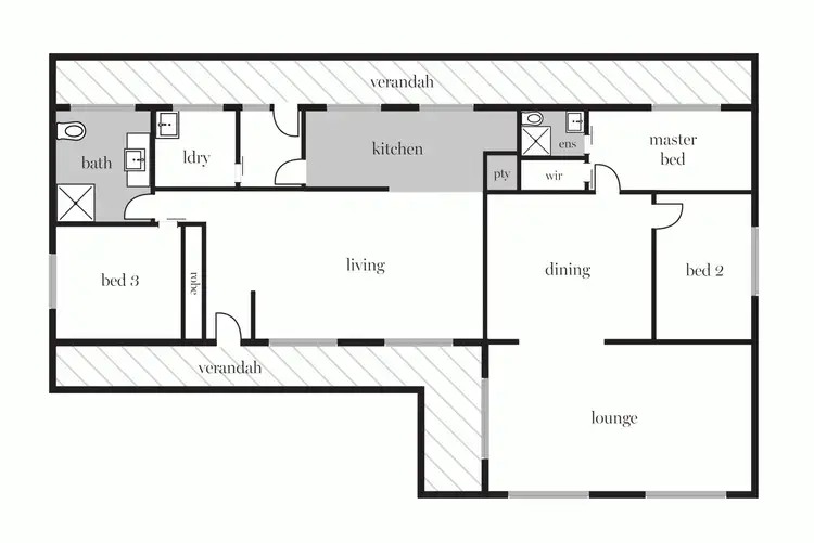 Floorplan of Homely house listing, 30 Grevillea Drive, Enfield VIC 3352