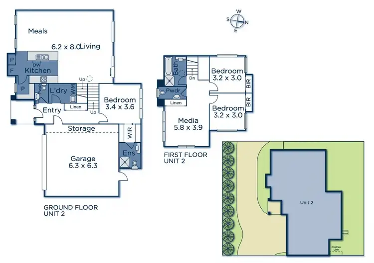 Floorplan of Homely townhouse listing, 2/28 Heatherdale Road, Mitcham VIC 3132