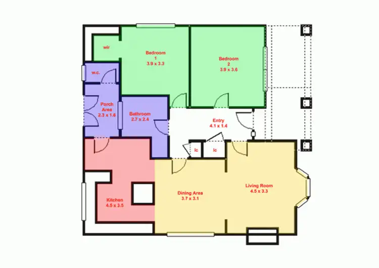 Floorplan of Homely house listing, 718 Ascot Street South, Ballarat VIC 3350