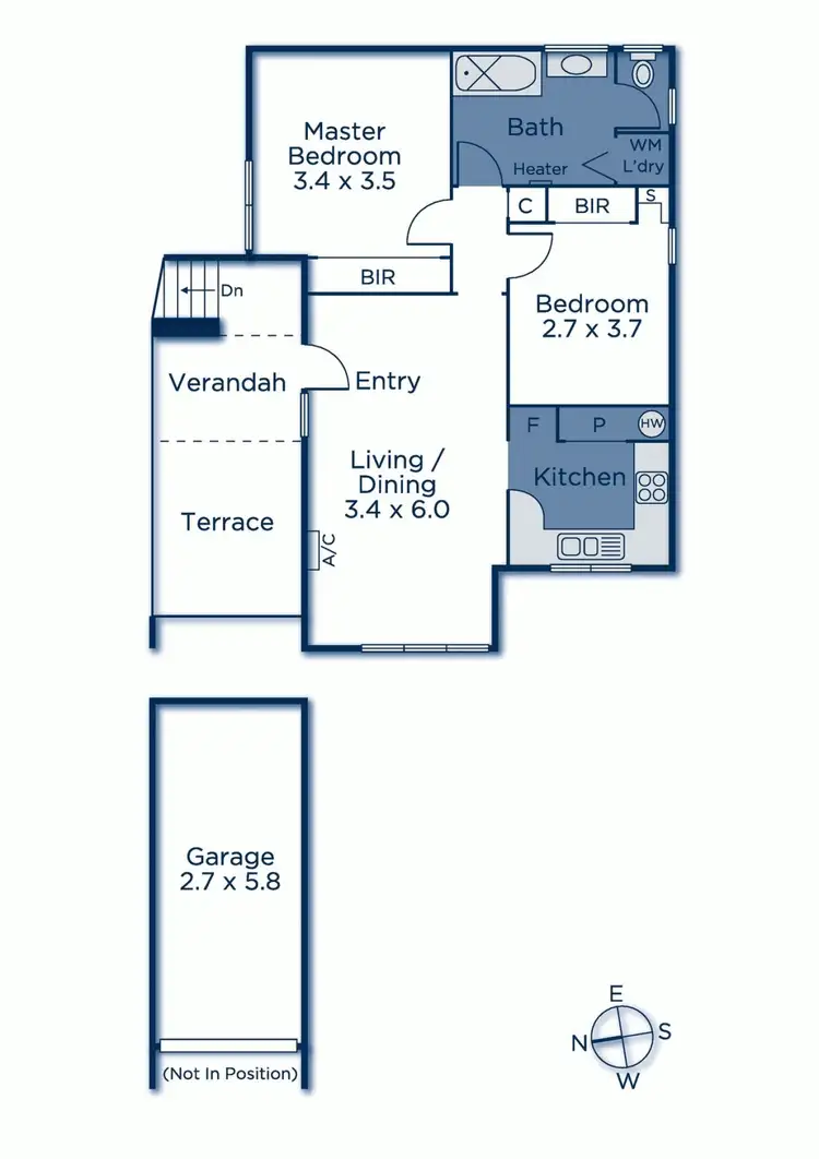 Floorplan of Homely apartment listing, 2/5 Grandview Grove, Hawthorn East VIC 3123