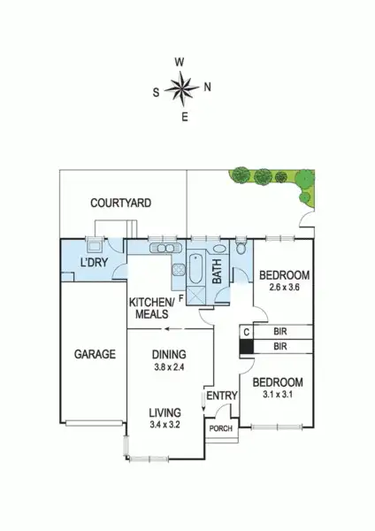 Floorplan of Homely unit listing, 2/491 Whitehorse Road, Surrey Hills VIC 3127