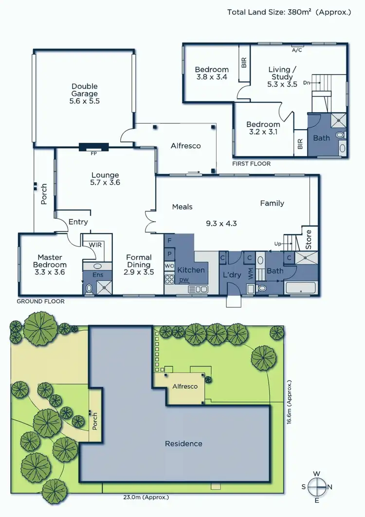 Floorplan of Homely townhouse listing, 1A Orient Avenue, Mitcham VIC 3132