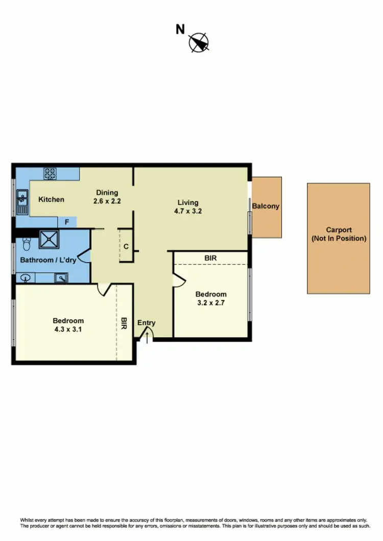 Floorplan of Homely apartment listing, 2/6 Edward Street, Essendon VIC 3040