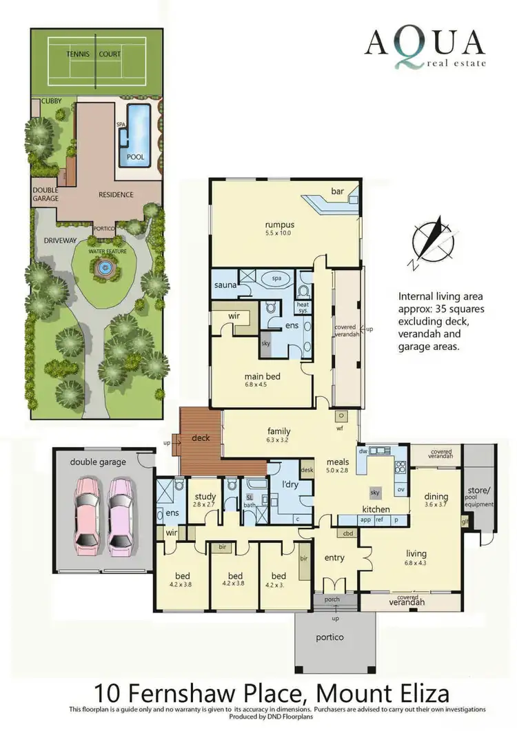 Floorplan of Homely house listing, 10 Fernshaw Place, Mount Eliza VIC 3930